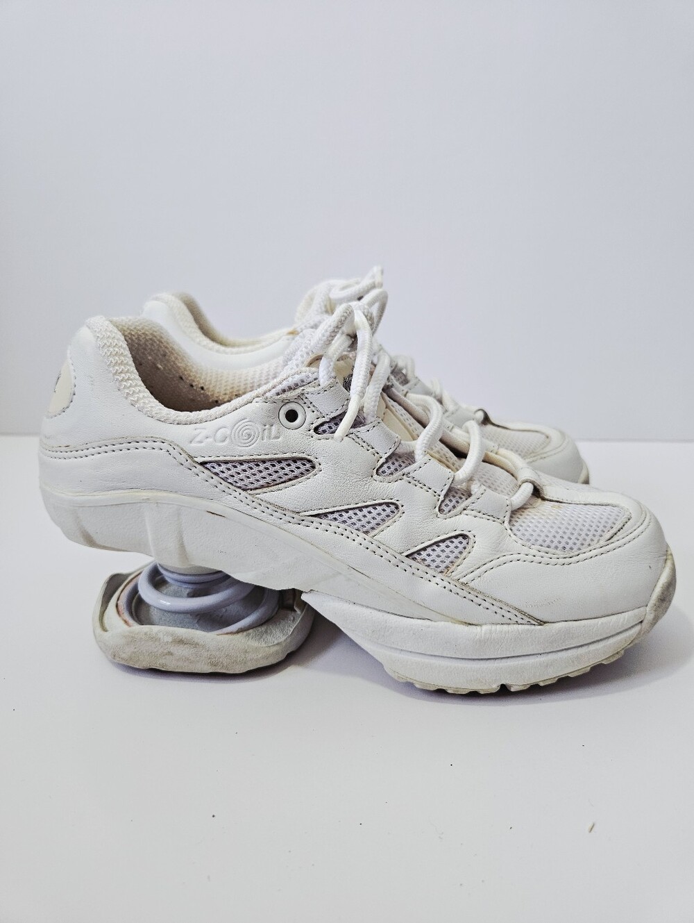 Z Coil Freedom Pain Relief Spring Shoes Size 6 White Comfort Orthopedic